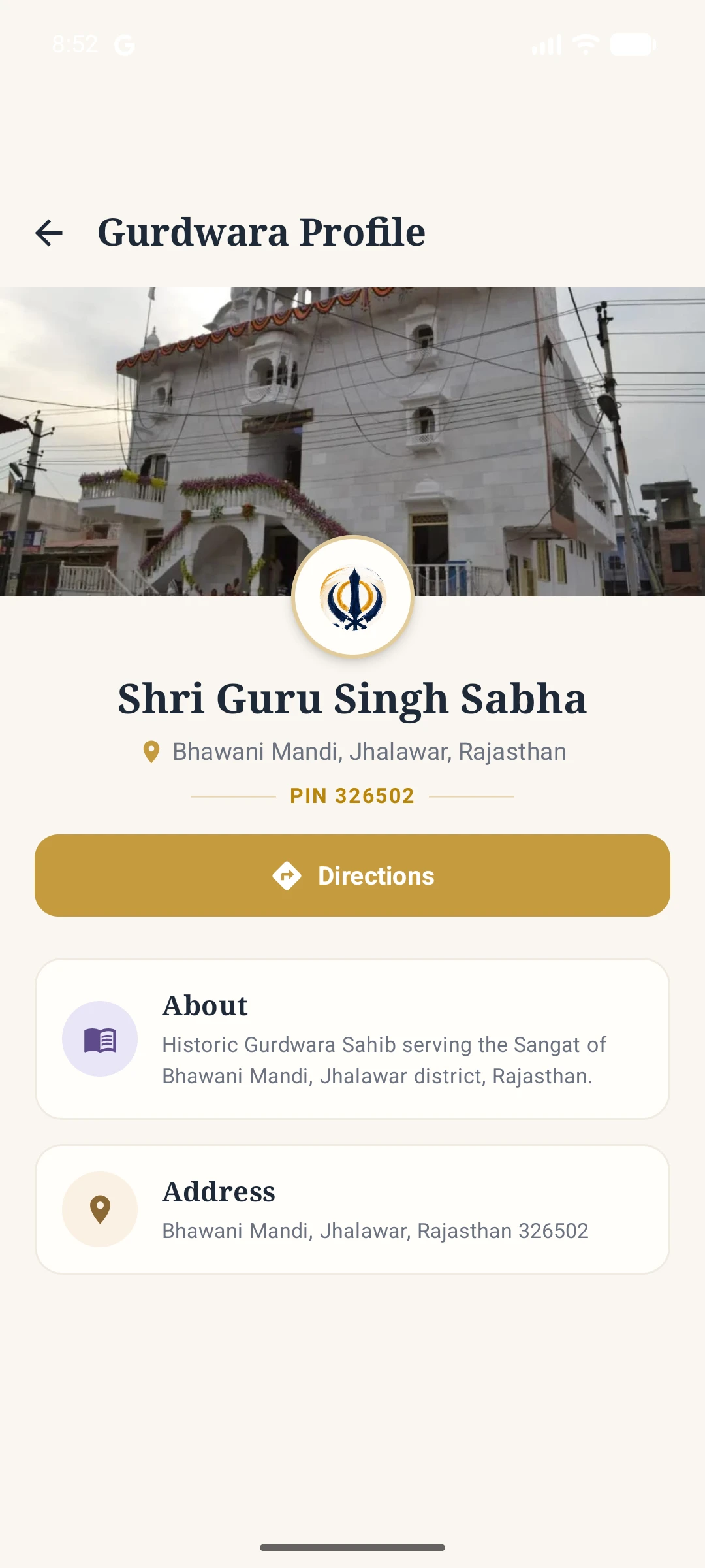 Rich profiles with history, directions, contact information & photo gallery